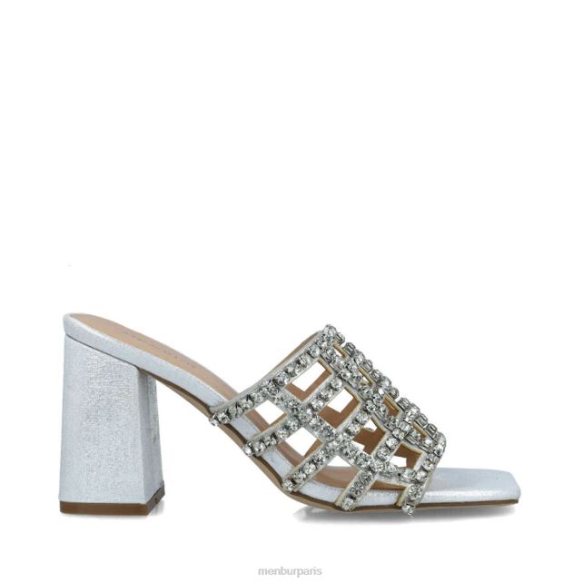 Menbur femmes norme DVZ861592 talons moyens et bas argent