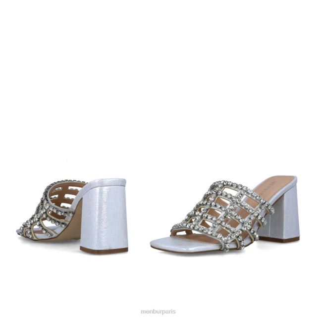 Menbur femmes norme DVZ861592 talons moyens et bas argent