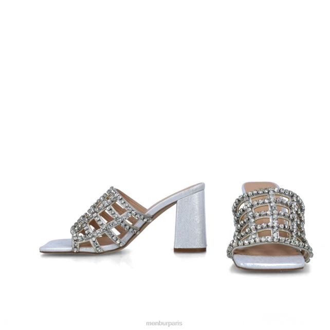 Menbur femmes norme DVZ861592 talons moyens et bas argent