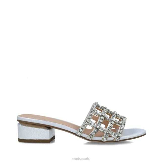 Menbur femmes norme DVZ865522 talons moyens et bas argent