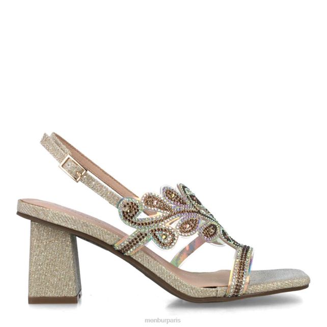 Menbur femmes obsidienne DVZ861643 talons moyens et bas or