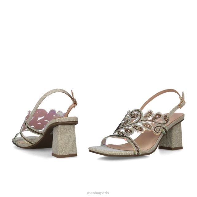 Menbur femmes obsidienne DVZ861643 talons moyens et bas or