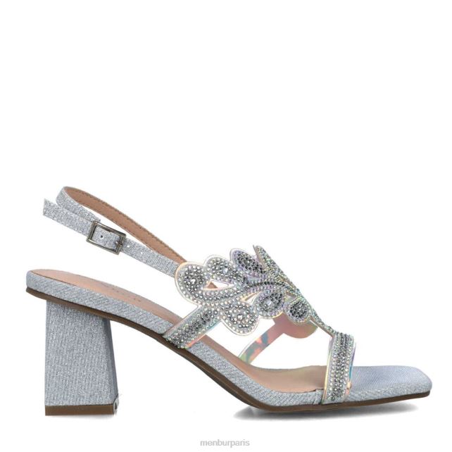 Menbur femmes obsidienne DVZ865649 talons moyens et bas argent