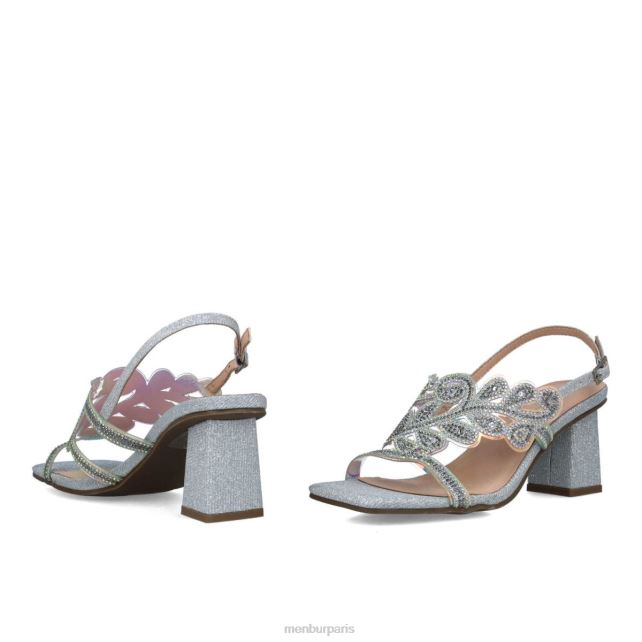 Menbur femmes obsidienne DVZ865649 talons moyens et bas argent