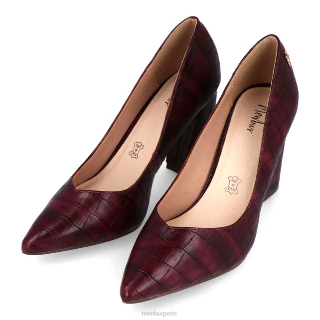 Menbur femmes padule DVZ865895 talons moyens et bas rouge