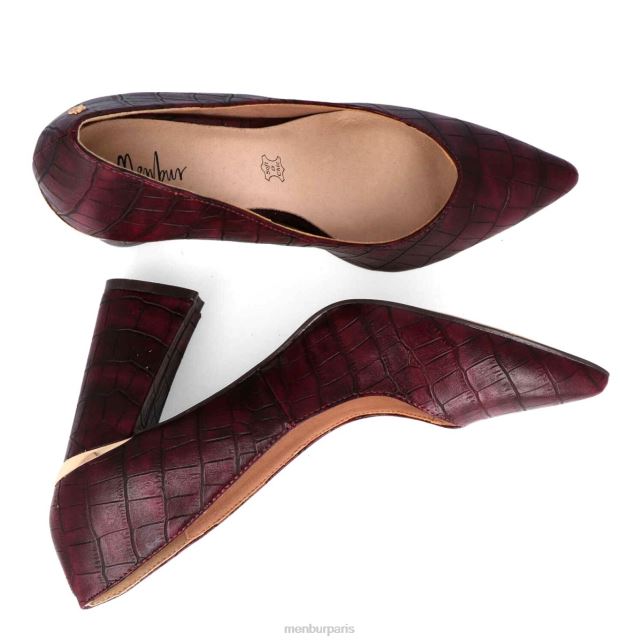 Menbur femmes padule DVZ865895 talons moyens et bas rouge