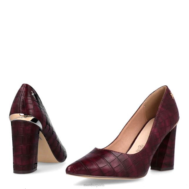 Menbur femmes padule DVZ865895 talons moyens et bas rouge