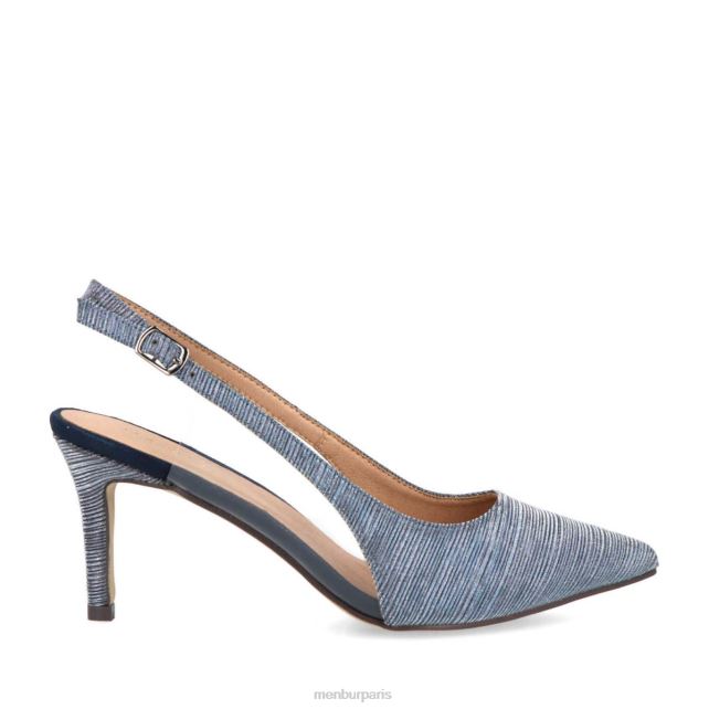 Menbur femmes pasquali DVZ865899 talons moyens et bas bleu foncé