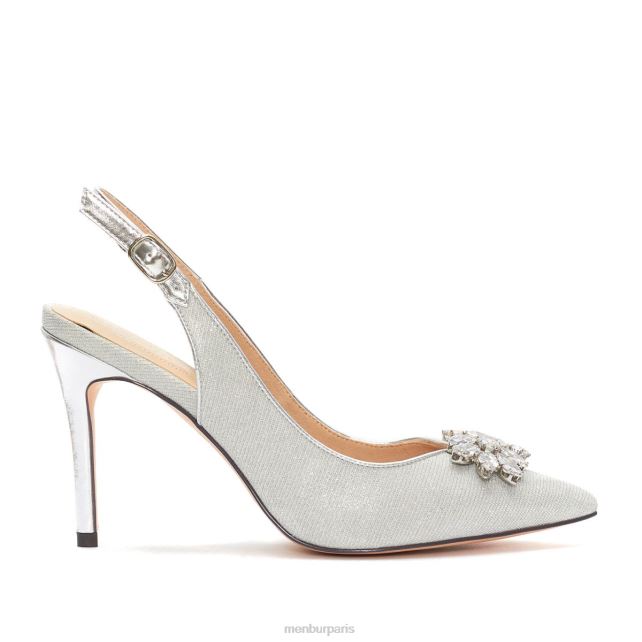 Menbur femmes pezzéa DVZ861880 talons moyens et bas argent