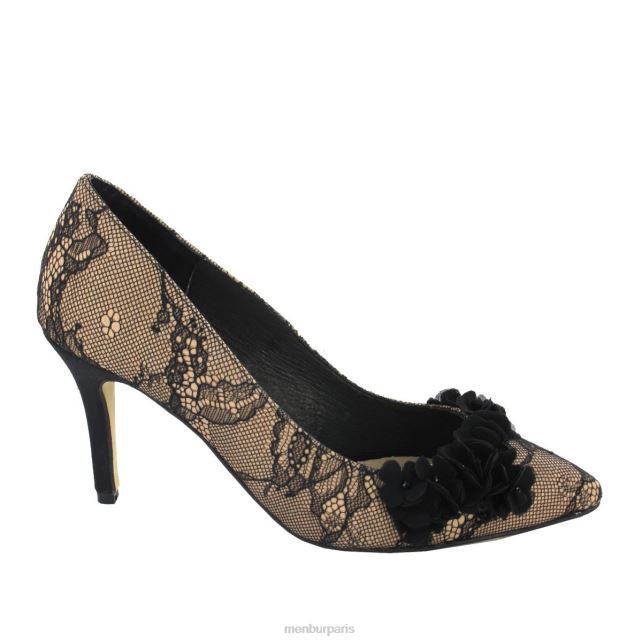 Menbur femmes pierre DVZ861783 talons moyens et bas noir