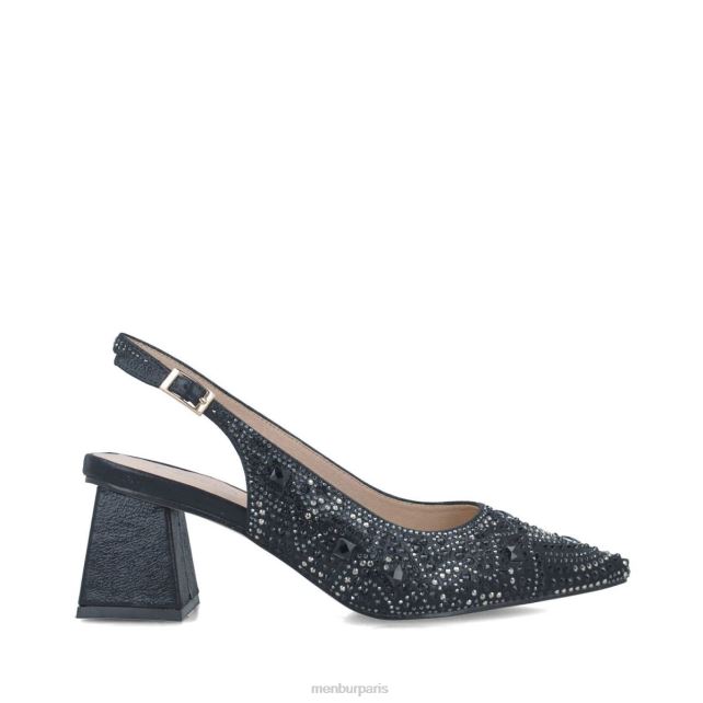 Menbur femmes procyon DVZ865583 talons moyens et bas noir