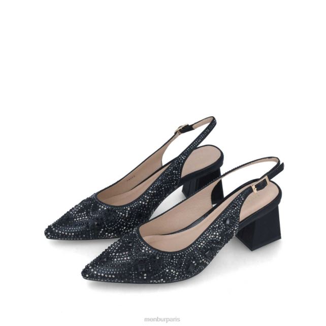Menbur femmes procyon DVZ865583 talons moyens et bas noir