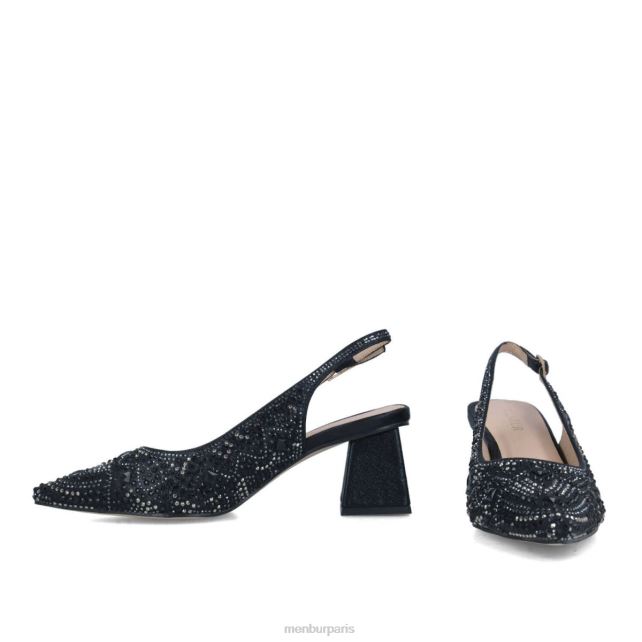 Menbur femmes procyon DVZ865583 talons moyens et bas noir