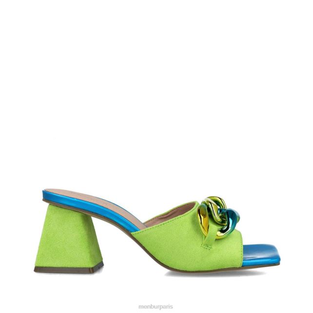 Menbur femmes réticules DVZ865584 talons moyens et bas vert