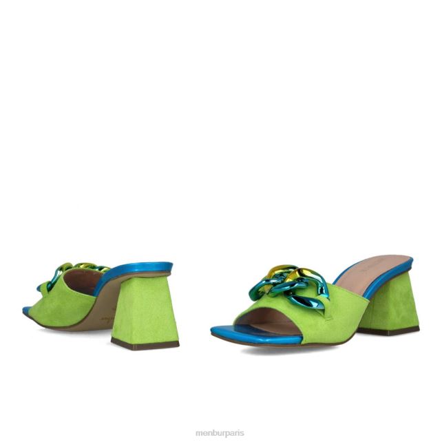 Menbur femmes réticules DVZ865584 talons moyens et bas vert