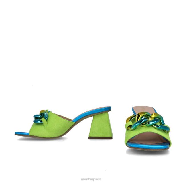 Menbur femmes réticules DVZ865584 talons moyens et bas vert