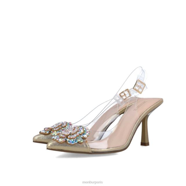 Menbur femmes réticulum DVZ865559 talons moyens et bas or