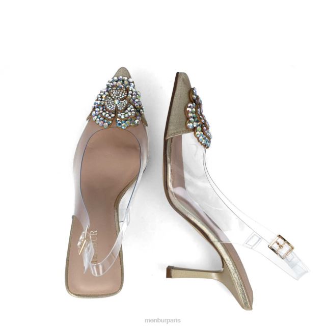 Menbur femmes réticulum DVZ865559 talons moyens et bas or