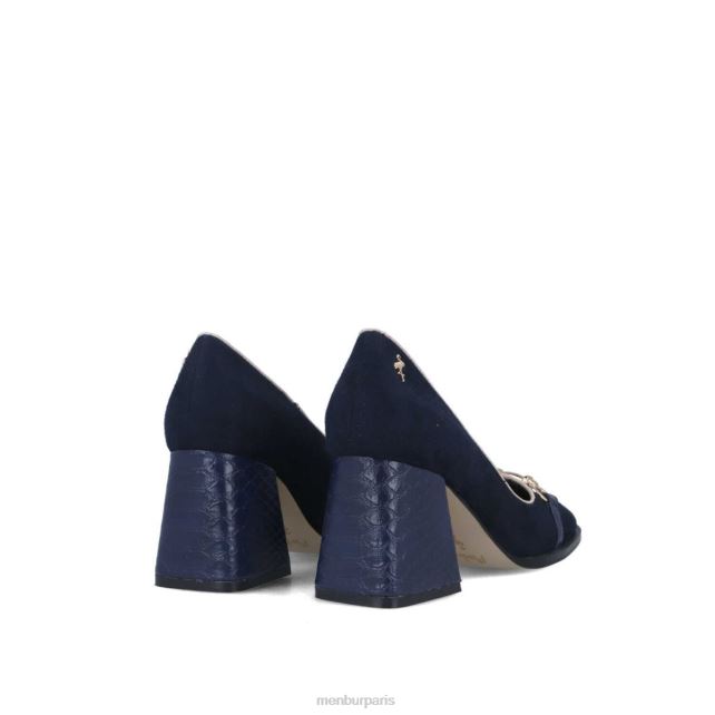 Menbur femmes Érétie DVZ861748 talons moyens et bas bleu foncé