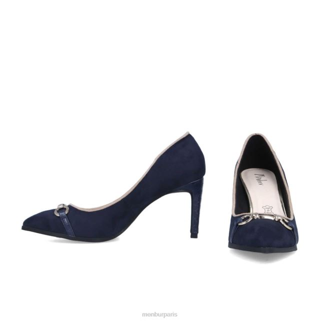 Menbur femmes Érétie DVZ865863 talons moyens et bas bleu foncé