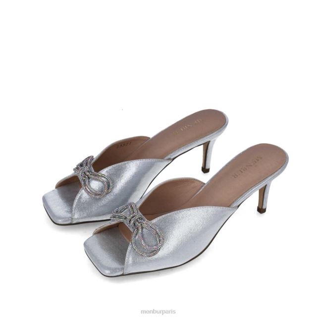 Menbur femmes rodolita DVZ865660 talons moyens et bas argent