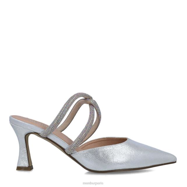 Menbur femmes rodolita DVZ865693 talons moyens et bas argent