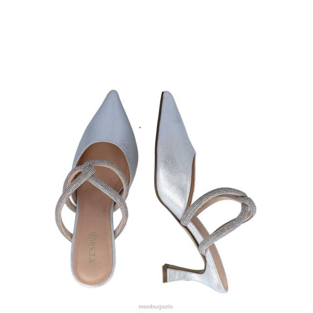 Menbur femmes rodolita DVZ865693 talons moyens et bas argent