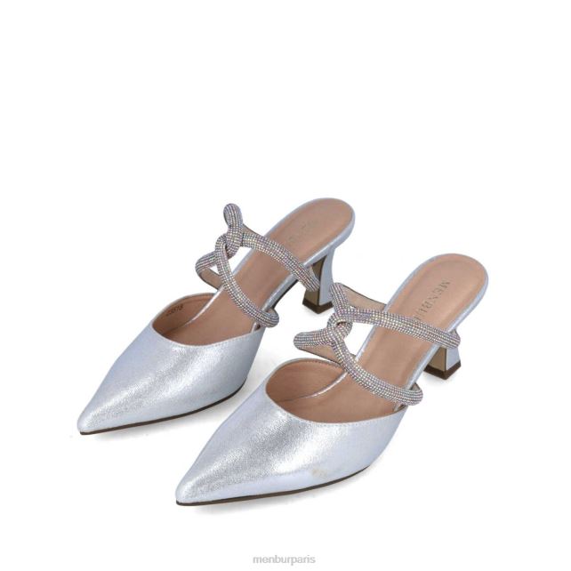 Menbur femmes rodolita DVZ865693 talons moyens et bas argent