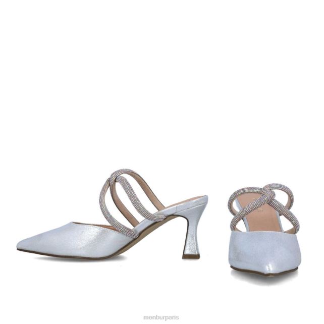 Menbur femmes rodolita DVZ865693 talons moyens et bas argent