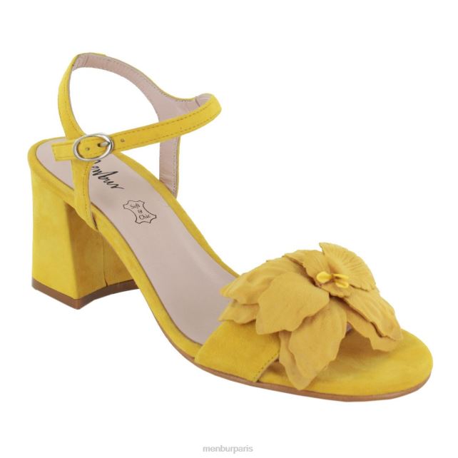 Menbur femmes romane DVZ862085 talons moyens et bas jaune