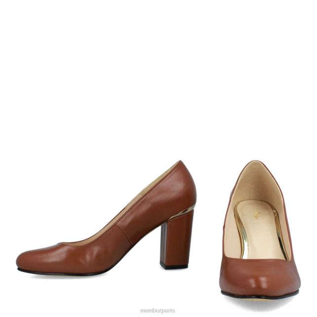 Menbur femmes salir DVZ861836 talons moyens et bas brun