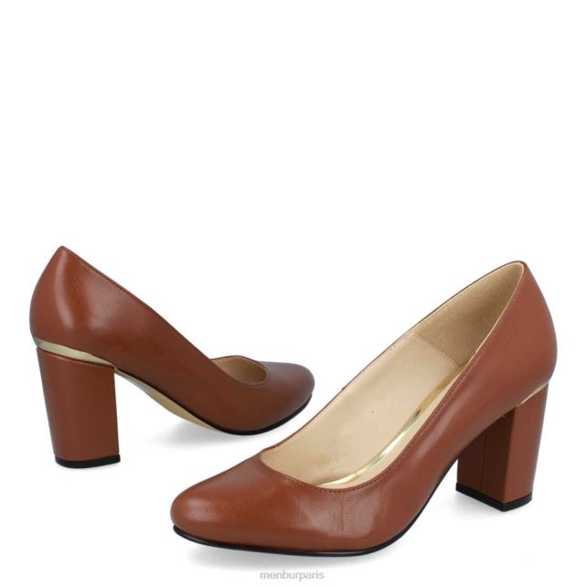 Menbur femmes salir DVZ861836 talons moyens et bas brun