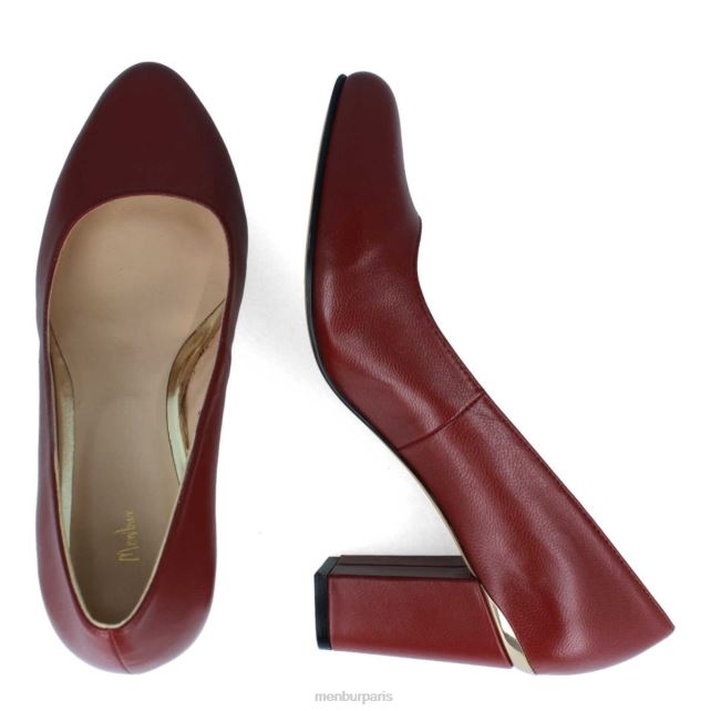 Menbur femmes salir DVZ861838 talons moyens et bas rouge