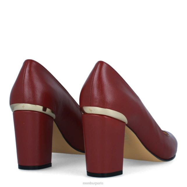 Menbur femmes salir DVZ861838 talons moyens et bas rouge