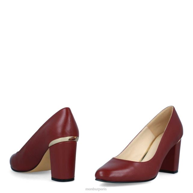 Menbur femmes salir DVZ861838 talons moyens et bas rouge
