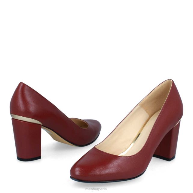 Menbur femmes salir DVZ861838 talons moyens et bas rouge