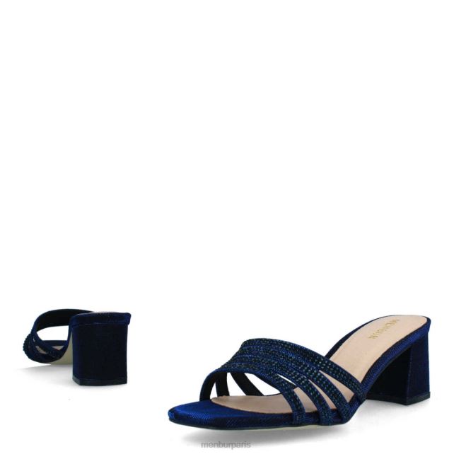 Menbur femmes salitto DVZ861820 talons moyens et bas bleu foncé