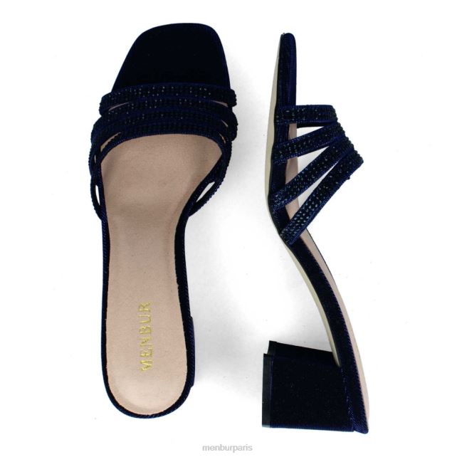 Menbur femmes salitto DVZ861820 talons moyens et bas bleu foncé