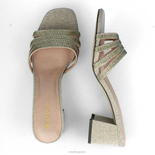 Menbur femmes salitto DVZ861883 talons moyens et bas or