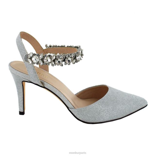 Menbur femmes scène DVZ861885 talons moyens et bas argent