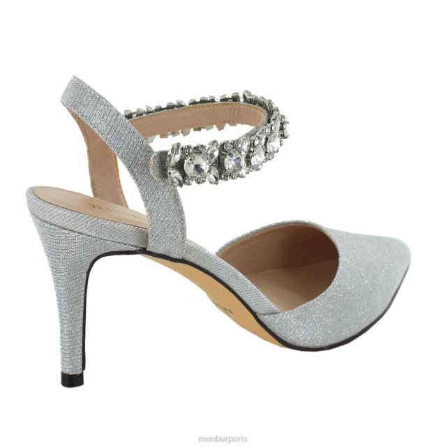 Menbur femmes scène DVZ861885 talons moyens et bas argent