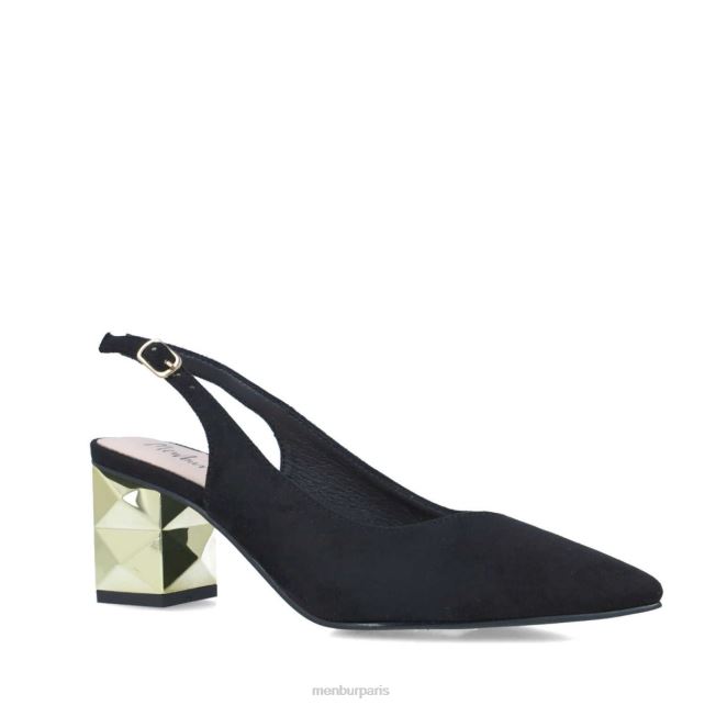 Menbur femmes serafinita DVZ865633 talons moyens et bas noir