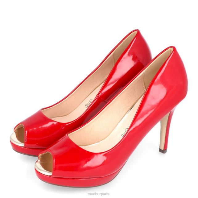 Menbur femmes sili DVZ862138 talons moyens et bas rouge