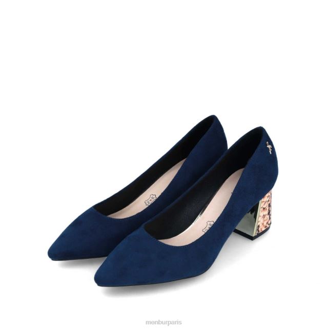 Menbur femmes solfara DVZ861737 talons moyens et bas bleu foncé