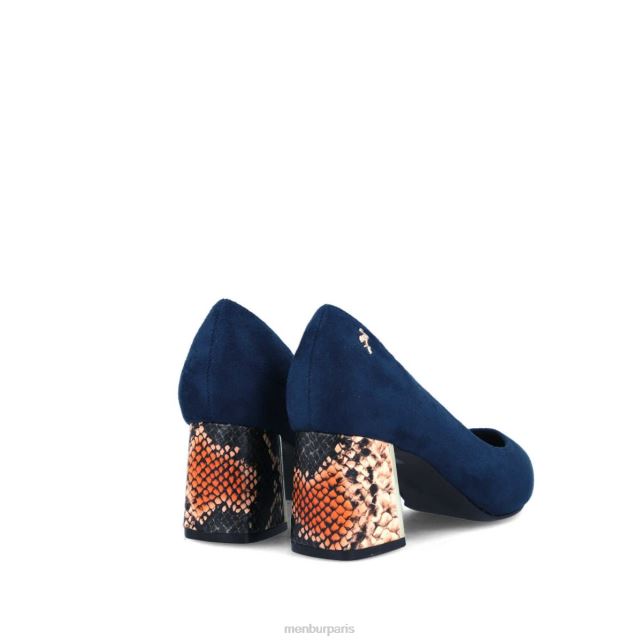 Menbur femmes solfara DVZ861737 talons moyens et bas bleu foncé