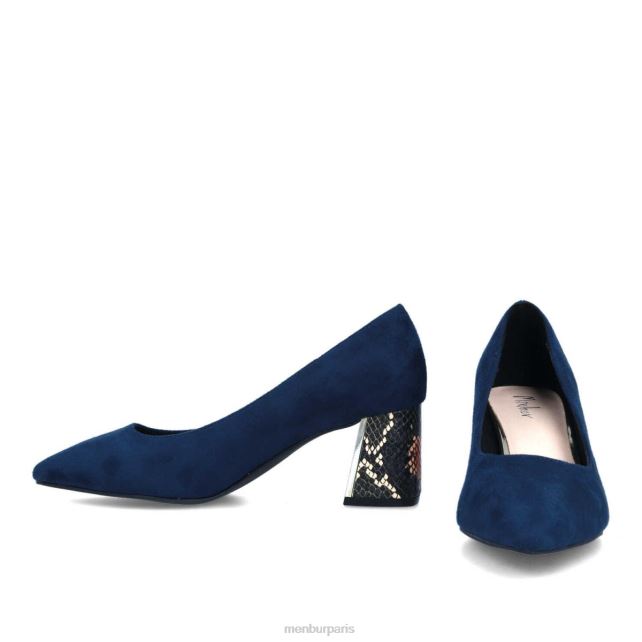 Menbur femmes solfara DVZ861737 talons moyens et bas bleu foncé