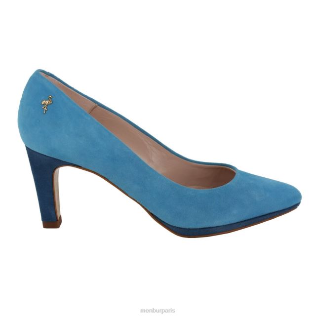 Menbur femmes solit DVZ861896 talons moyens et bas bleu clair