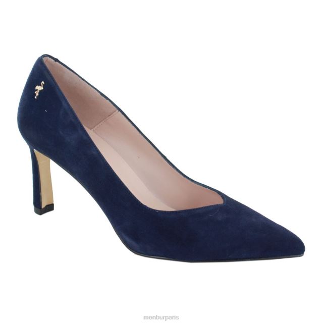 Menbur femmes somma DVZ861893 talons moyens et bas bleu foncé