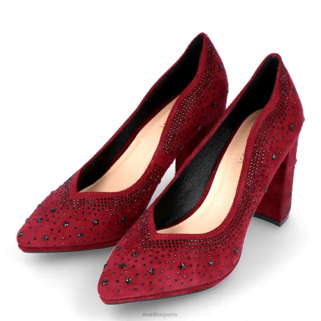 Menbur femmes stéréo DVZ862167 talons moyens et bas rouge
