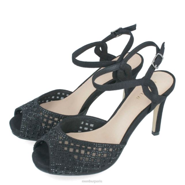 Menbur femmes stoppo DVZ862123 talons moyens et bas noir